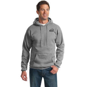 Custom Promotional Port and Company Pullover Hooded Sweatshirt - Light/Heather
