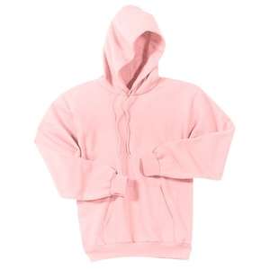 Port and Company Pullover Hooded Sweatshirt - Dark/Colors Pink, Pale