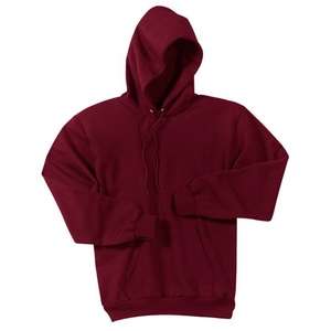 Port and Company Pullover Hooded Sweatshirt - Dark/Colors Cardinal