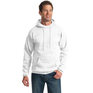Port and Company Pullover Hooded Sweatshirt - White/Neutral White