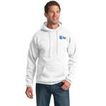 Logo Sweatshirts & Sweatpants - Port and Company Pullover Hooded Sweatshirt - White/Neutral