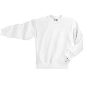 Port and Company Youth Crewneck Sweatshirt - White/Neutral White