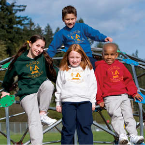 Port and Company Youth Crewneck Sweatshirt - White/Neutral