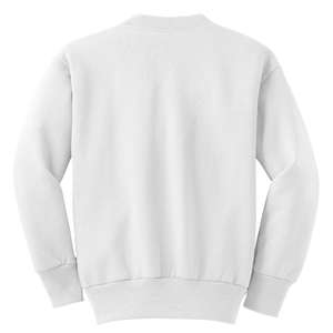 Port and Company Youth Crewneck Sweatshirt - White/Neutral