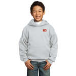 Personalized Apparel - Port and Company Youth Pullover Hooded Sweatshirt - Light/Heather