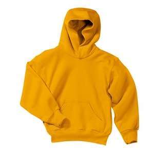 Port and Company Youth Pullover Hooded Sweatshirt - Dark/Colors Gold