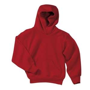 Port and Company Youth Pullover Hooded Sweatshirt - Dark/Colors Red