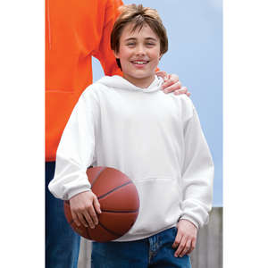 Port and Company Youth Pullover Hooded Sweatshirt - White/Neutral