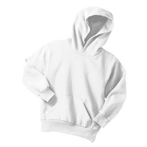 Port and Company Youth Pullover Hooded Sweatshirt - White/Neutral White