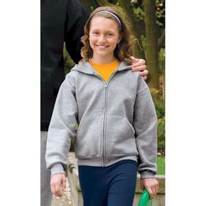 Port and Company Youth Full-Zip Hooded Sweatshirt - Dark/Colors 