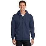 Customized Sweatshirts & Sweatpants - Port and Company Full-Zip Hooded Sweatshirt - White/Neutral