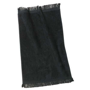 Port and Company Fingertip Towel - Dark/All Black