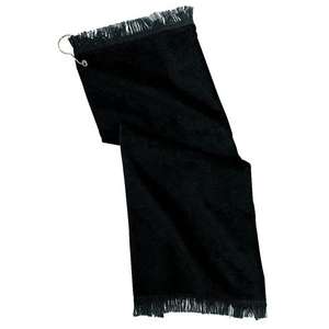 Port and Company Grommeted Hand Towel - Dark/All Black