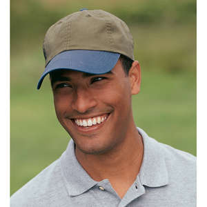 Port Authority Two-Tone Garment-Washed Cap - Dark/All 