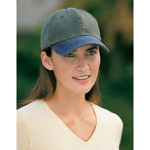 Port Authority Two-Tone Garment-Washed Cap - Dark/All 