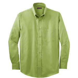 Red House Herringbone Non-Iron Button-Down Shirt - Dark/All Wintergreen