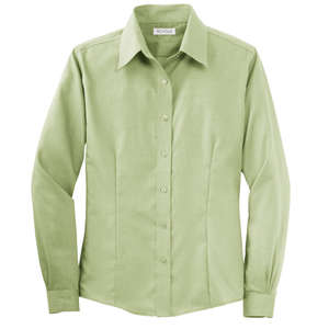 Red House Ladies Nailhead Non-Iron Button-Down Shirt - Dark/All Celery