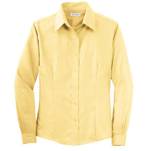 Red House Ladies Nailhead Non-Iron Button-Down Shirt - Dark/All Yellow