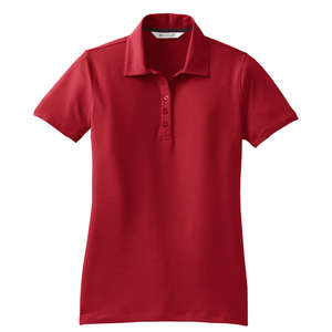 Red House Ladies Ottoman Performance Polo - Dark/All Red, Venetian