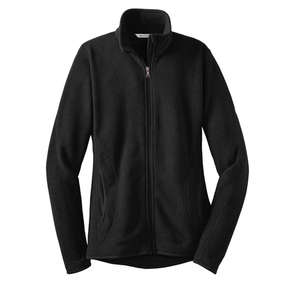 Red House Ladies Sweater Fleece Full-Zip Jacket - Dark/All Black