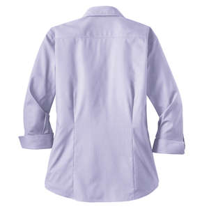 Red House Ladies 3/4-Sleeve Dobby Non-Iron Button-Down Shirt - Dark/All