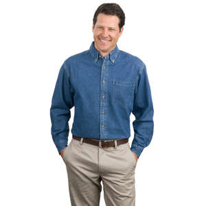 Port Authority Heavyweight Denim Shirt - Dark/All 