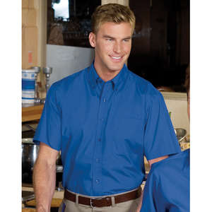 Port Authority Short Sleeve Easy Care Soil Resistant Shirt - Dark/All
