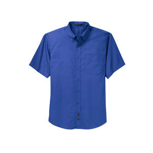 Custom Promotional Port Authority Short Sleeve Easy Care Soil Resistant Shirt - Dark/All