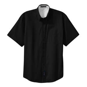 Port Authority Short Sleeve Easy Care Shirt - Dark/All Black/Stone