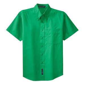 Port Authority Short Sleeve Easy Care Shirt - Dark/All Green, Court