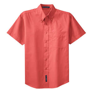 Port Authority Short Sleeve Easy Care Shirt - Dark/All Hibiscus/Hibiscus
