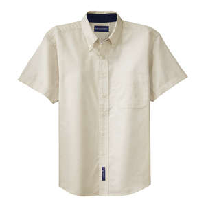 Port Authority Short Sleeve Easy Care Shirt - Dark/All Stone/Stone