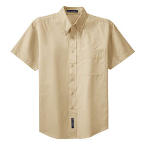 Port Authority Short Sleeve Easy Care Shirt - Dark/All Stone/Stone