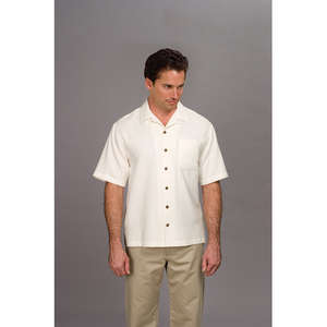Port Authority Signature Silk Blend Camp Shirt - Dark/All