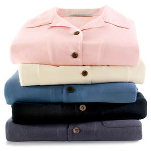 Port Authority Signature Silk Blend Camp Shirt - Dark/All