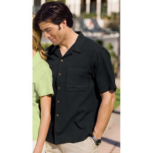 Custom Promotional Port Authority Signature Silk Blend Camp Shirt - Dark/All