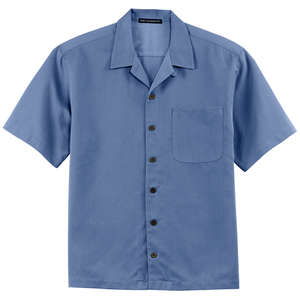 Port Authority Easy Care Camp Shirt - Dark/All Blue