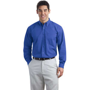 Port Authority Long Sleeve Easy Care Soil Resistant Shirt - Dark/All