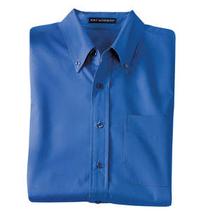 Port Authority Long Sleeve Easy Care Soil Resistant Shirt - Dark/All