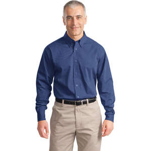 Port Authority Tonal Pattern Easy Care Shirt - Dark/All