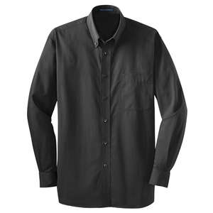 Port Authority Tonal Pattern Easy Care Shirt - Dark/All Charcoal