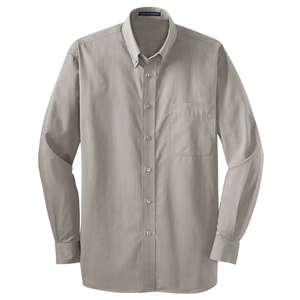 Port Authority Tonal Pattern Easy Care Shirt - Dark/All Gray