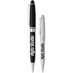 Promotional Executive Pens - Galaxy Series Satin Chrome Ballpoint Pen