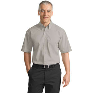 Port Authority Short Sleeve Value Poplin Shirt - Dark/All