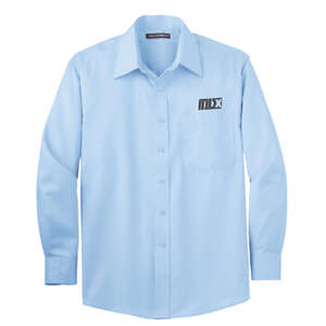 Custom Promotional Port Authority Long Sleeve Non-Iron Twill Shirt - Dark/All