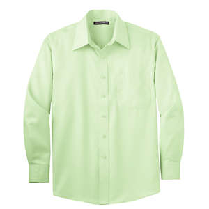 Port Authority Long Sleeve Non-Iron Twill Shirt - Dark/All Green, Mist