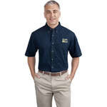 Promotional Dress Shirts - Port and Company Short Sleeve Value Denim Shirt - Dark/All
