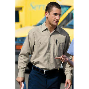 CornerStone Long Sleeve Industrial Work Shirt - Dark/All 