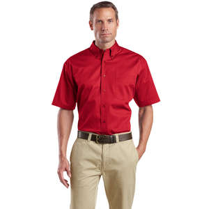 CornerStone Short Sleeve SuperPro Twill Shirt - Dark/All 