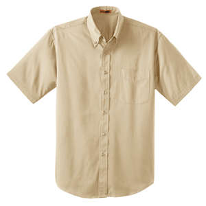 CornerStone Short Sleeve SuperPro Twill Shirt - Dark/All Stone